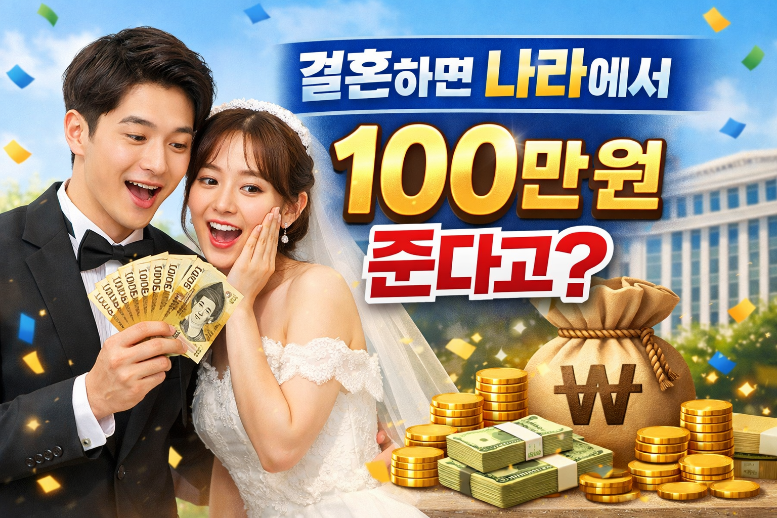 [2026 연말정산] 결혼 세액공제 100만 원, 신청 조건, 맞벌이 전략 총정리