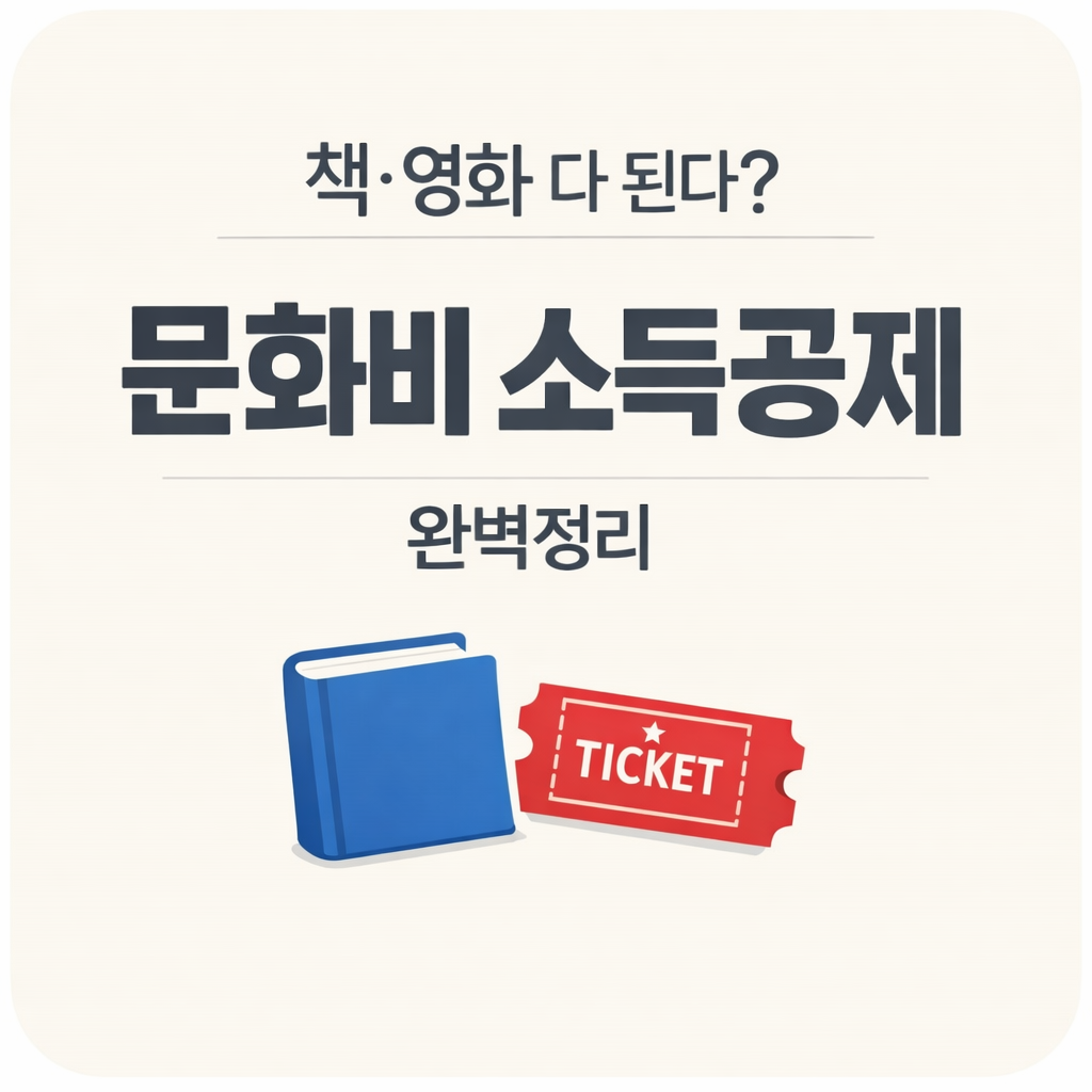 🎬 “책 사고 영화 봤는데 왜 안될까?” : 문화비 소득공제 조건, 신청 방법 완벽 정리!!